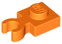LEGO® los onderdeel Plaat Aangepast in kleur Oranje 4085d