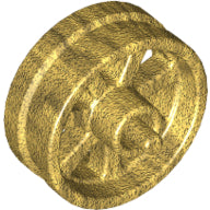 Plaatje in Gallery viewer laden, LEGO® los onderdeel Wiel in kleur Parel Goud 50862