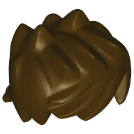 Plaatje in Gallery viewer laden, LEGO® los onderdeel Haar in kleur Donker Bruin 15705