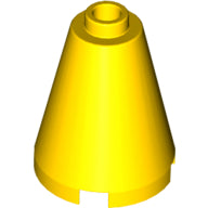 LEGO® los onderdeel Kegel in kleur Geel 3942c