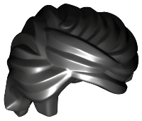 LEGO® los onderdeel Haar in kleur Zwart 61183