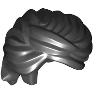 LEGO® los onderdeel Haar in kleur Zwart 61183