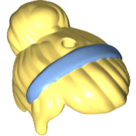 Plaatje in Gallery viewer laden, LEGO® los onderdeel Haar in kleur Helder Lichtgeel 15673pb01