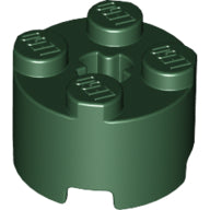 LEGO® los onderdeel Steen Rond in kleur Donkergroen 3941