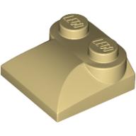 LEGO® los onderdeel Dakpan Gebogen in kleur Geelbruin 47457