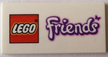 Plaatje in Gallery viewer laden, LEGO® los onderdeel Tegel met Motief Wit 87079pb0124