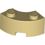 Plaatje in Gallery viewer laden, LEGO® los onderdeel Steen Rond in kleur Geelbruin 85080
