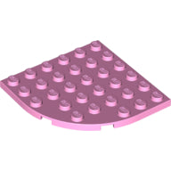 LEGO® los onderdeel Plaat Rond in kleur Fel Roze 6003