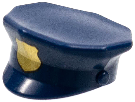 LEGO® los onderdeel Hoofddeksels Donkerblauw 15530pb01