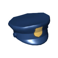 Plaatje in Gallery viewer laden, LEGO® los onderdeel Hoofddeksels Donkerblauw 15530pb01
