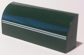 LEGO® Dakpan Gebogen met Motief Donkergroen 6191pb007