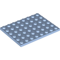 Plaatje in Gallery viewer laden, LEGO® los onderdeel Plaat Algemeen Helder Lichtblauw 3036