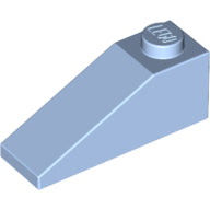 Plaatje in Gallery viewer laden, LEGO® los onderdeel Dakpan Algemeen Helder Lichtblauw 4286