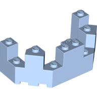 Plaatje in Gallery viewer laden, LEGO® los onderdeel Dak in kleur Helder Lichtblauw 6066