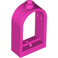 LEGO® los onderdeel Raamkozijn in kleur Donker Roze 30044