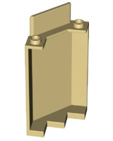 LEGO® los onderdeel Paneel in kleur Geelbruin 87421