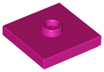 LEGO® los onderdeel Plaat Aangepast in kleur Magenta 87580
