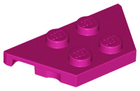 LEGO® los onderdeel Wig Plaat in kleur Magenta 51739