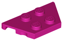 LEGO® los onderdeel Wig Plaat in kleur Magenta 51739