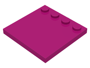 LEGO® los onderdeel Tegel Aangepast in kleur Magenta 6179