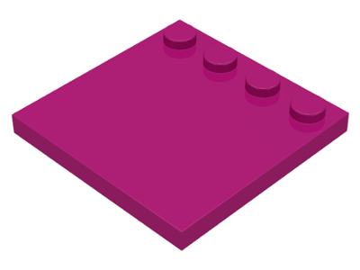 LEGO® los onderdeel Tegel Aangepast in kleur Magenta 6179