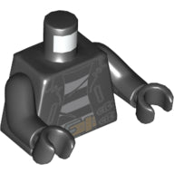 LEGO® los onderdeel Lijf met Motief Zwart 973pb1550c01