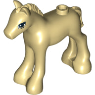 Plaatje in Gallery viewer laden, LEGO® los onderdeel Landdier in kleur Geelbruin 11241pb02