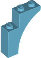 LEGO® los onderdeel Steen Boog Medium Azuurblauw 13965