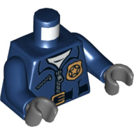 LEGO® los onderdeel Lijf met Motief Donkerblauw 973pb1547c01