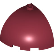 LEGO® los onderdeel Steen Rond in kleur Donkerrood 88293