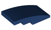 Plaatje in Gallery viewer laden, LEGO® los onderdeel Dakpan Gebogen Donkerblauw 93606