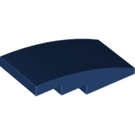 Plaatje in Gallery viewer laden, LEGO® los onderdeel Dakpan Gebogen Donkerblauw 93606