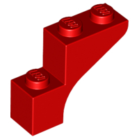 Plaatje in Gallery viewer laden, LEGO® los onderdeel Steen Boog in kleur Rood 88292
