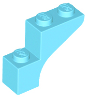 LEGO® los onderdeel Steen Boog Medium Azuurblauw 88292