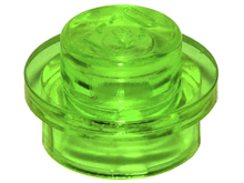 Plaatje in Gallery viewer laden, LEGO® onderdeel Plaat Rond Doorschijnend Helder Groen 4073