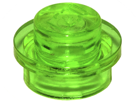 LEGO® onderdeel Plaat Rond Doorschijnend Helder Groen 4073