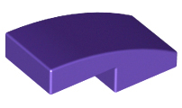 Plaatje in Gallery viewer laden, LEGO® los onderdeel Dakpan Gebogen Donkerpaars 11477