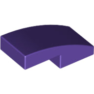 Plaatje in Gallery viewer laden, LEGO® los onderdeel Dakpan Gebogen Donkerpaars 11477