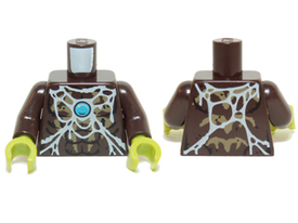 LEGO® onderdeel Lijf met Motief Donker Bruin 973pb1636c01