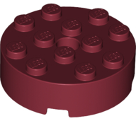 LEGO® los onderdeel Steen Rond in kleur Donkerrood 87081