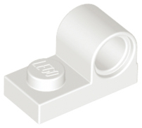 LEGO® los onderdeel Plaat Aangepast in kleur Wit 11458