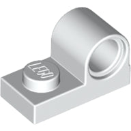 LEGO® los onderdeel Plaat Aangepast in kleur Wit 11458