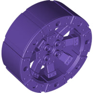 LEGO® los onderdeel Wiel in kleur Donkerpaars 55817