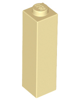 LEGO® los onderdeel Steen in kleur Geelbruin 14716
