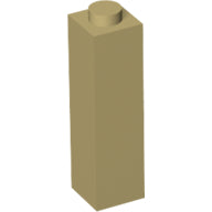 LEGO® los onderdeel Steen in kleur Geelbruin 14716