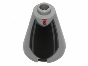 LEGO® Kegel met Motief Licht Blauwachtig Grijs 3942cpb01