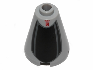 LEGO® Kegel met Motief Licht Blauwachtig Grijs 3942cpb01