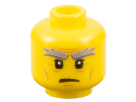 LEGO® los onderdeel Hoofd in kleur Geel 3626cpb1040