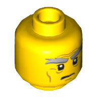 Plaatje in Gallery viewer laden, LEGO® los onderdeel Hoofd in kleur Geel 3626cpb1040