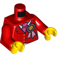 LEGO® los onderdeel Lijf met Motief Rood 973pb1665c01
